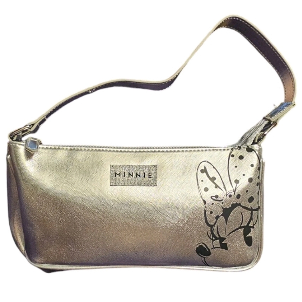 Disney Minnie Mouse Shoulder Bag by Danielle Nicole - Silver EUC